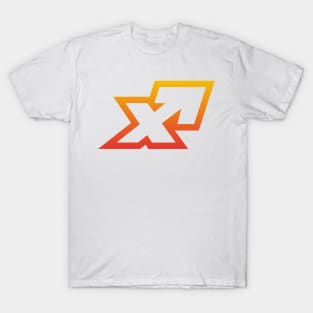 Sagittarius Orange Gradient Outline T-Shirt